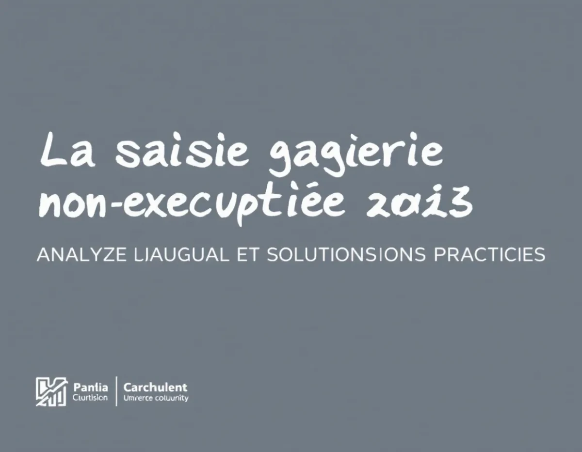 La saisie gagerie non exécutée : analyse juridique et solutions pratiques